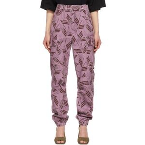 THE ATTICO Purple Mason Printed Cargo Pants